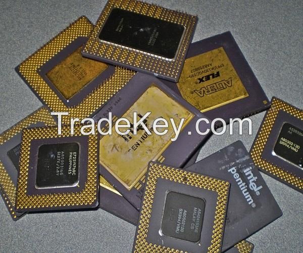 Intel 486 and 386 CPU Ceramic processors Scrap - CPU Ceramic Processor Scrap For Gold Recovery