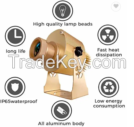 100W GOBO Projector Light Logo Company Wedding Restaurant Shop Hotel Logo Projection Lamp Mall Advertising Lights