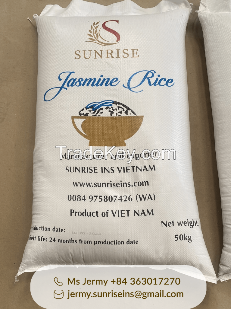 Jasmine rice Vietnamese rice Perfumed rice Long grain rice High quality rice Direct Manufacturer