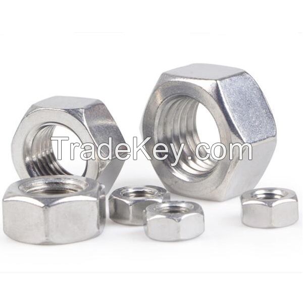 B8 B8M SS304 A2-70 SS316 A4-70 Hex nuts