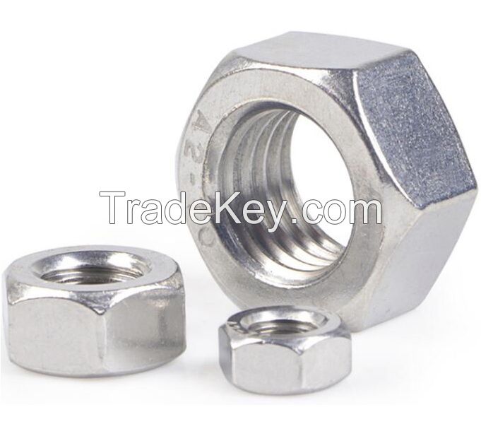 B8 B8M SS304 A2-70 SS316 A4-70 Hex nuts