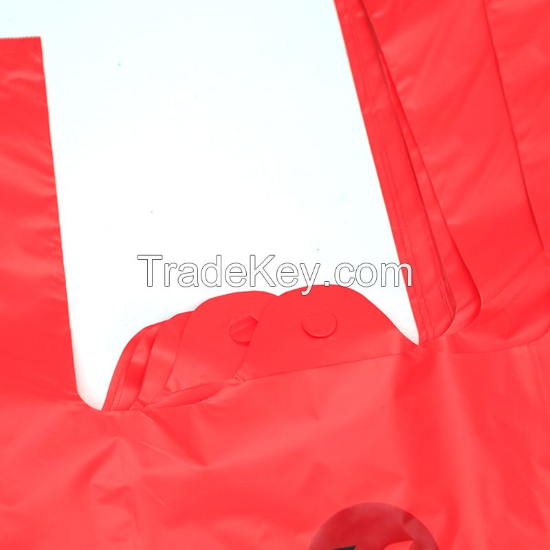 Custom Printing HDPE LDPE Plastic Vest Shopping Bag