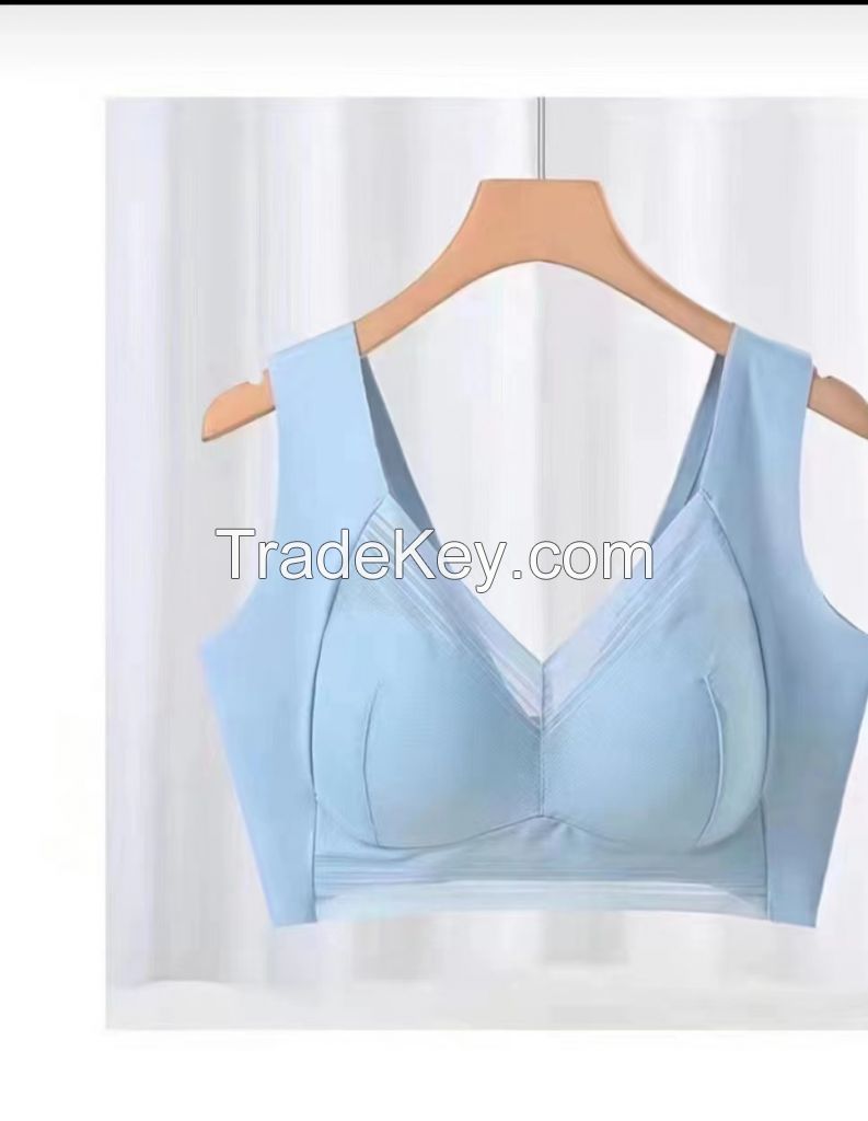 Beauty back, Women Lingerie Set Bra Gathered Anti-Sagging Bra