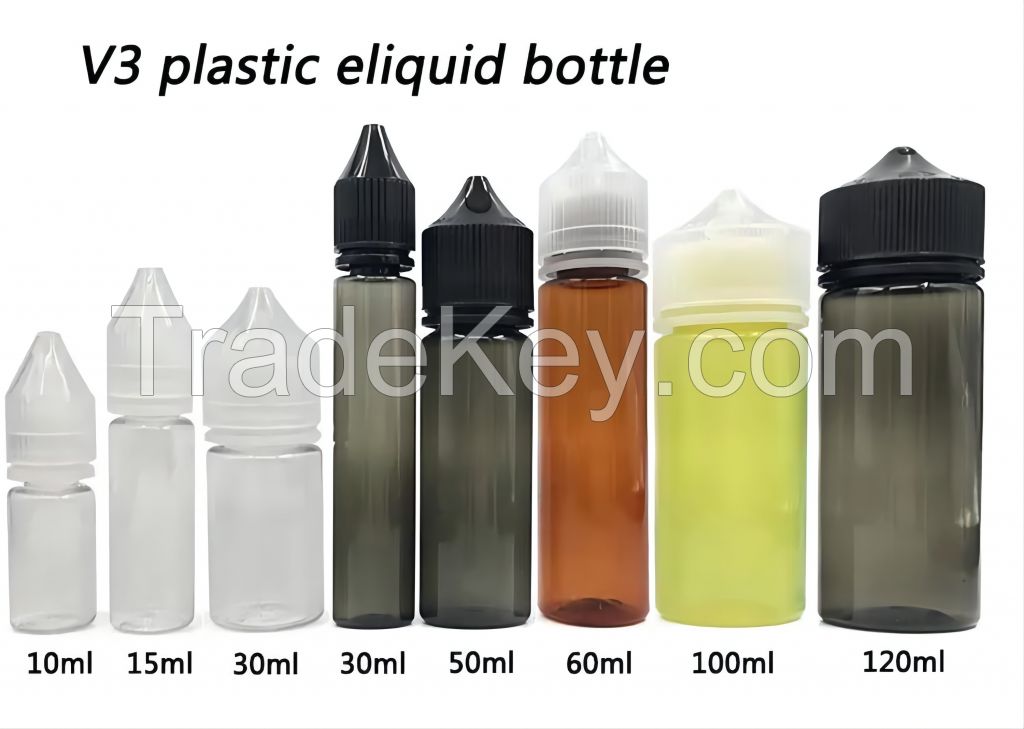 10ml-120ml gorilla bottle vape juice bottle v3 bottle with childproof..