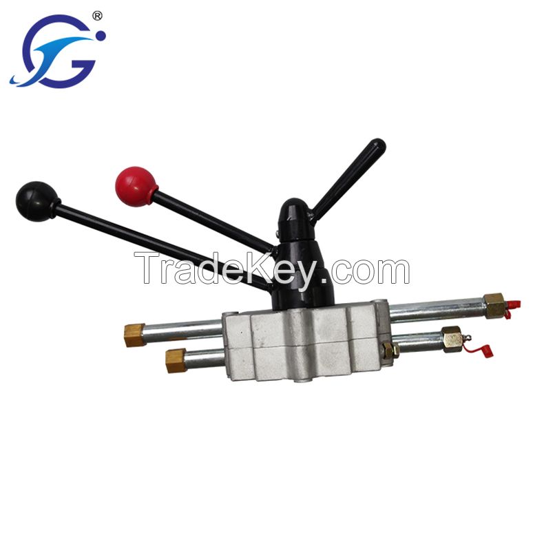 GJ1102C Silver color good quality concrete mixer spare parts twin lever concrete mixer control box push pull