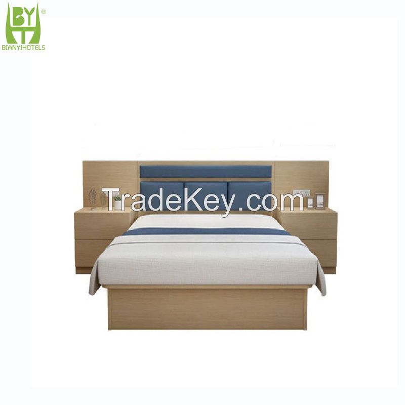 Standard Hotel Bedroom Furniture Wooden  Bed