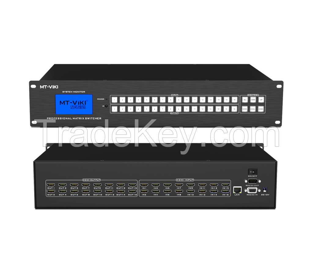 4K 16x16 HDMI matrix Switcher 16 in 16 Out