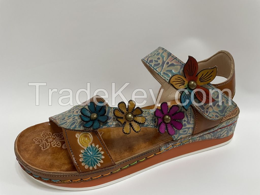 HAND MADE HAND PAINTED WOMEN SANDALS