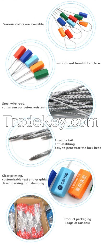 Jccs101 Fabrication Cable Seals Covered with Plastic Cable Seal Lock