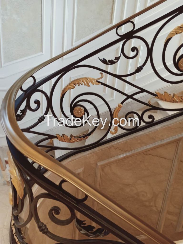 Customized copper handrails