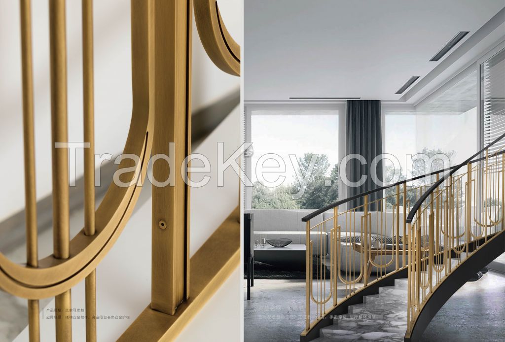 Customized copper handrails