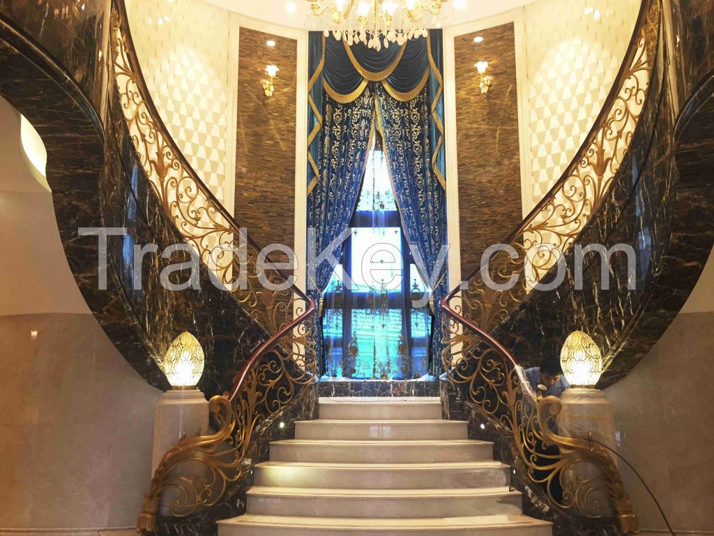 Customized copper handrails