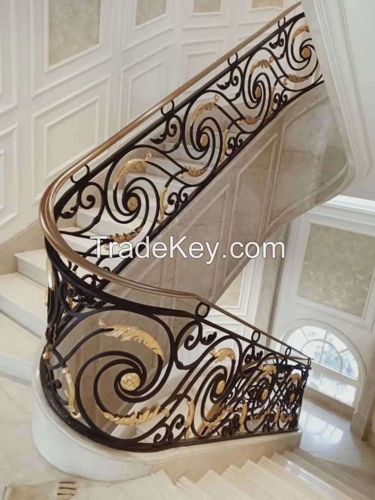 Customized copper handrails