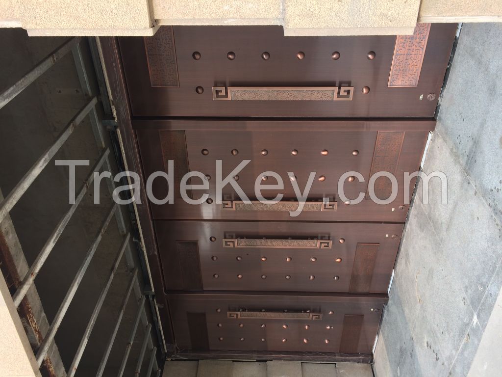 Customized copper doors
