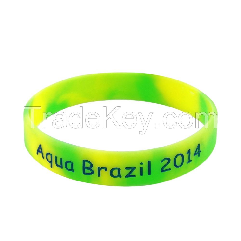 Custom silicone band promotional wristband with logo