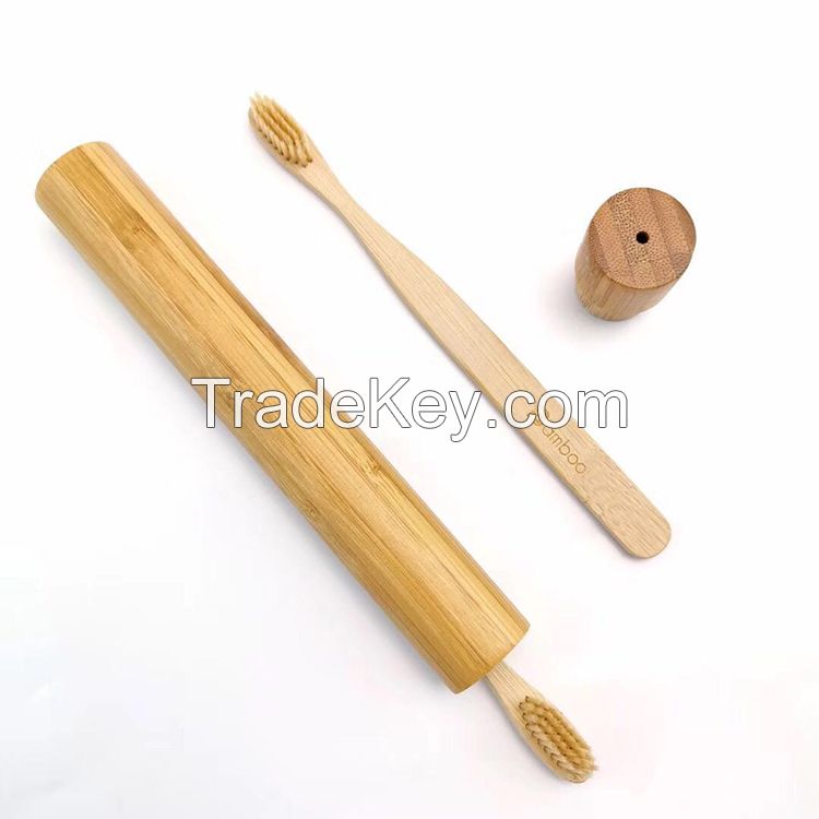 Customized Logo Packing OEM Bamboo Charcoal Bristle Bamboo Toothbrush