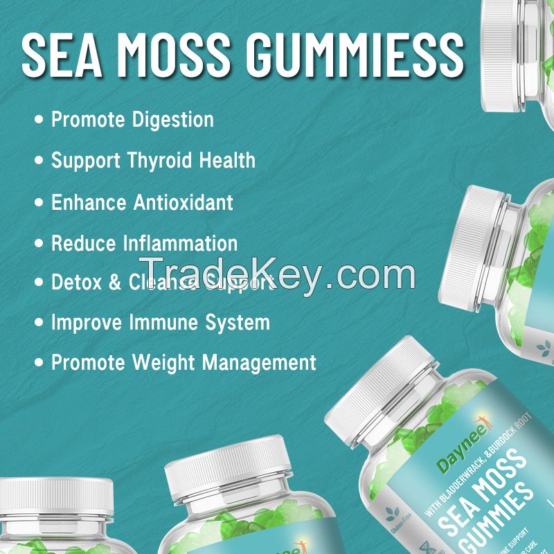 Organic Sea Moss Gummies,Seamoss Gummies,Private Label Healthcare Supplements Seamoss Gummies Vegan Organic Sea Moss Gummies 