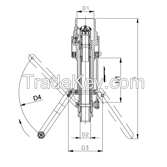 Cryogenic Pneumatic LNG/LN2 Filling Gun 