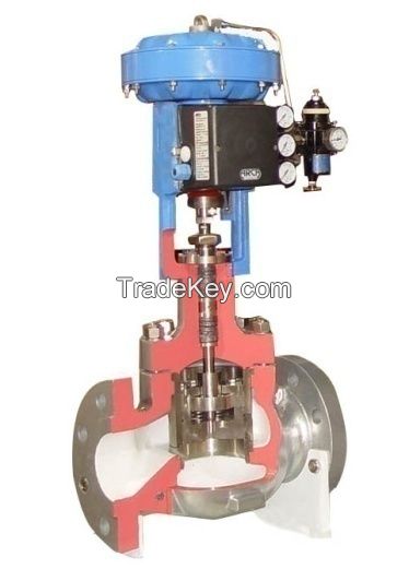 Control valves pneumatic type cage type double seat pilot type regulator for high, medium, low temperature and medium, low pressure gas or fluid