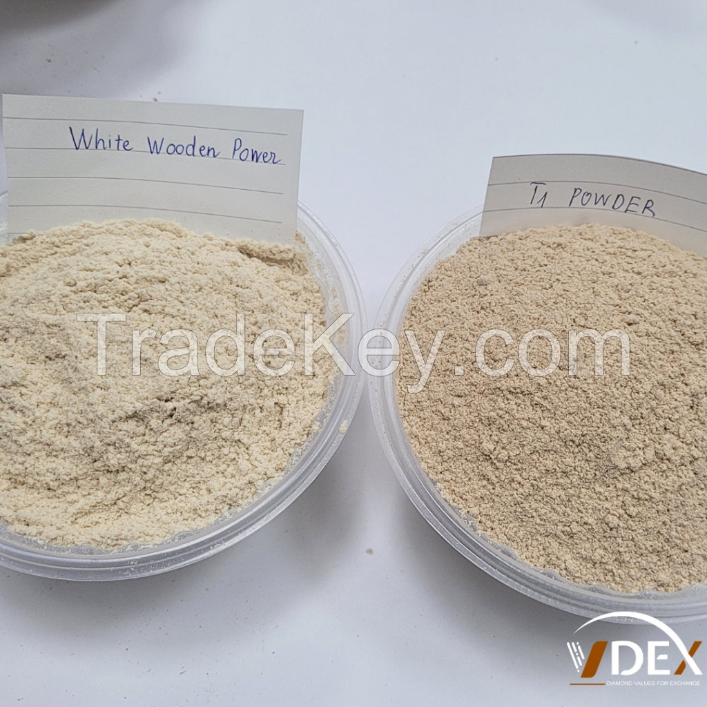 white wood powder