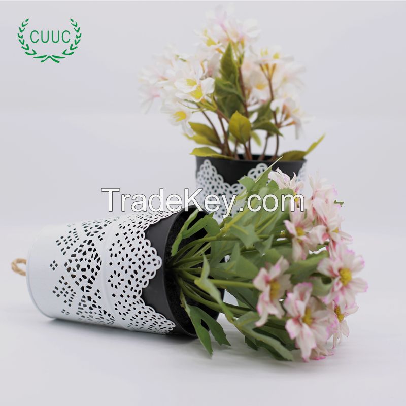 Gardening Metal Flower Pot for Home Decoration