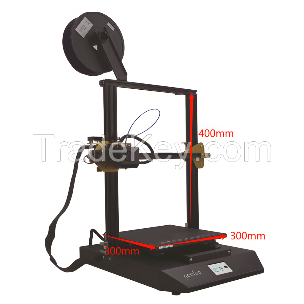 Goofoo 3D Printer Printer 3D Models 300x300x400 Desktop China High Printing Quality Single Provided Heated Bed,large 3D Printer