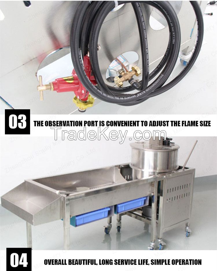 Safe controlling puffed rice cannon popcorn machine