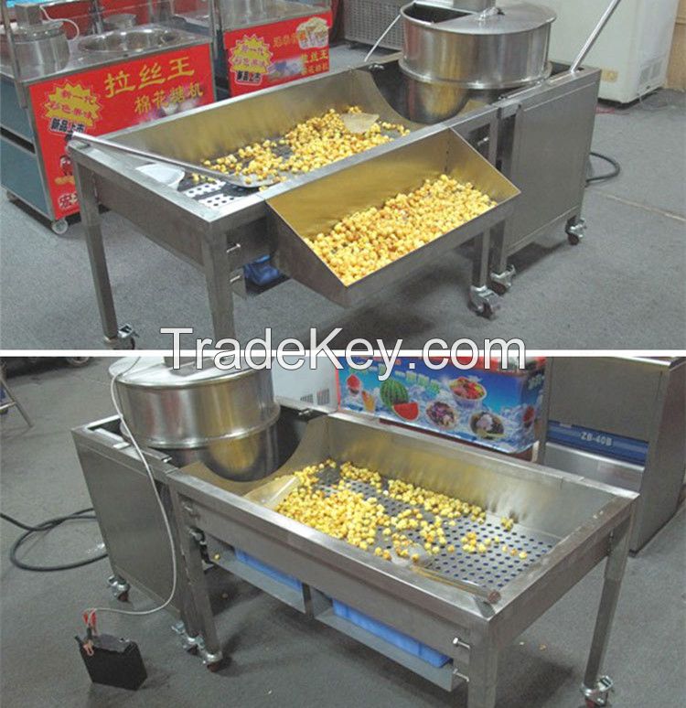 Safe controlling puffed rice cannon popcorn machine