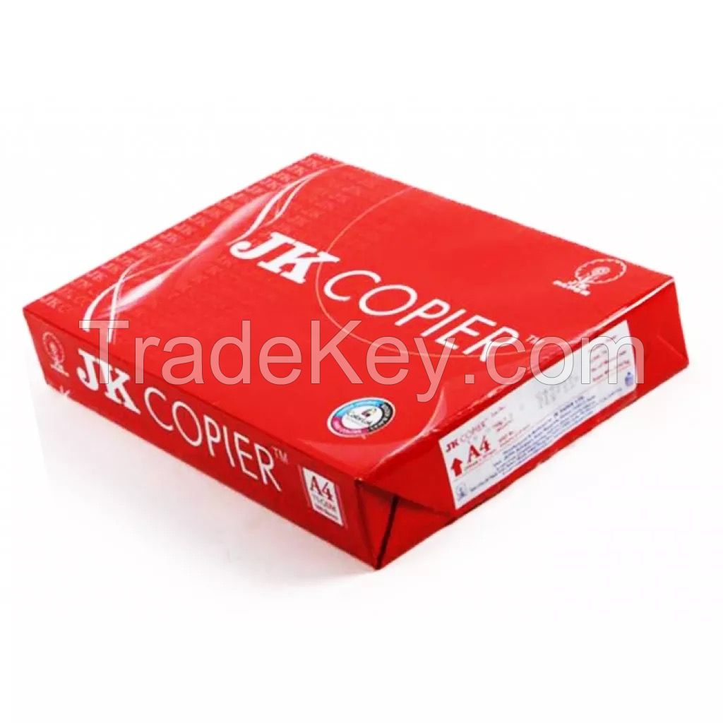  JK A4 Paper Price A4 size copy copier paper 80 gsm / white paper 500 Sheet Per Ream for sale