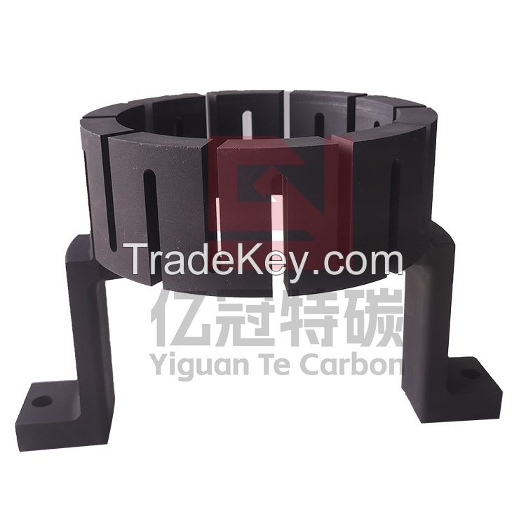 Graphite heater vacuum elements