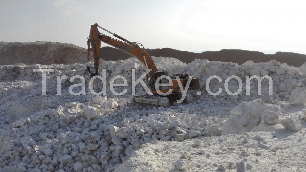 Raw gypsum