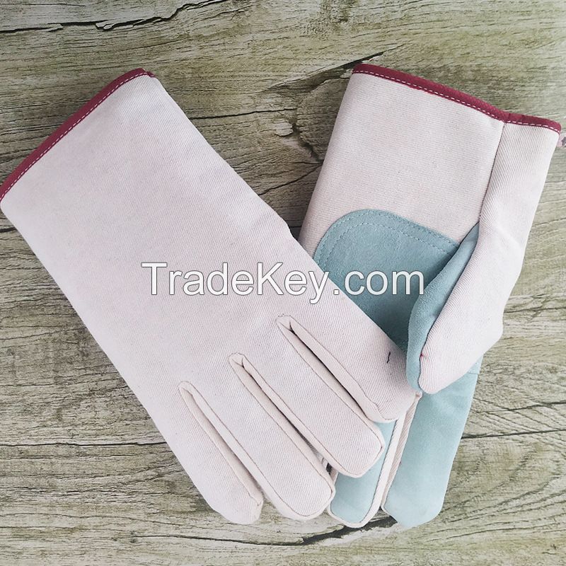 Wholesale Canvas Gloves Labor protection Double Thickness Repair Car Handling Electric Welding Safety protection Labor