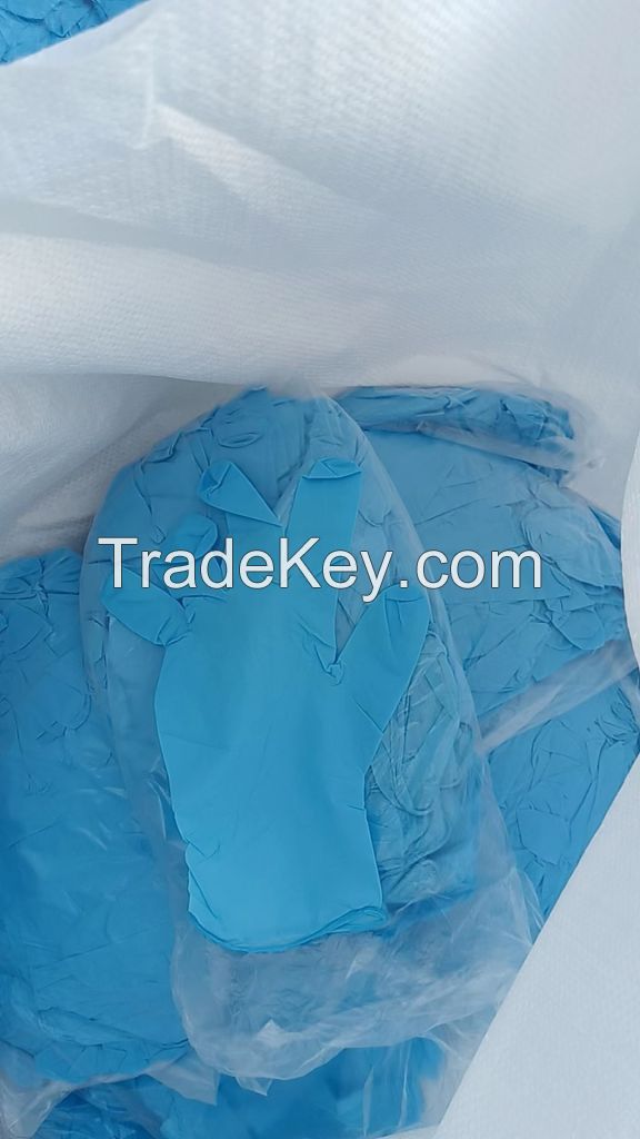 Water Proof Powder Free Disposable Nitrile Gloves Printed with logo
