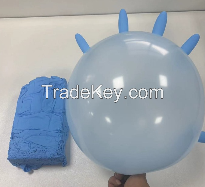 1000pcs Worksafety Medic Disposable Nitrile Gloves Anti-Cut Anti-Impact Powder Free with Latex Coating Material 100pcs Per Box