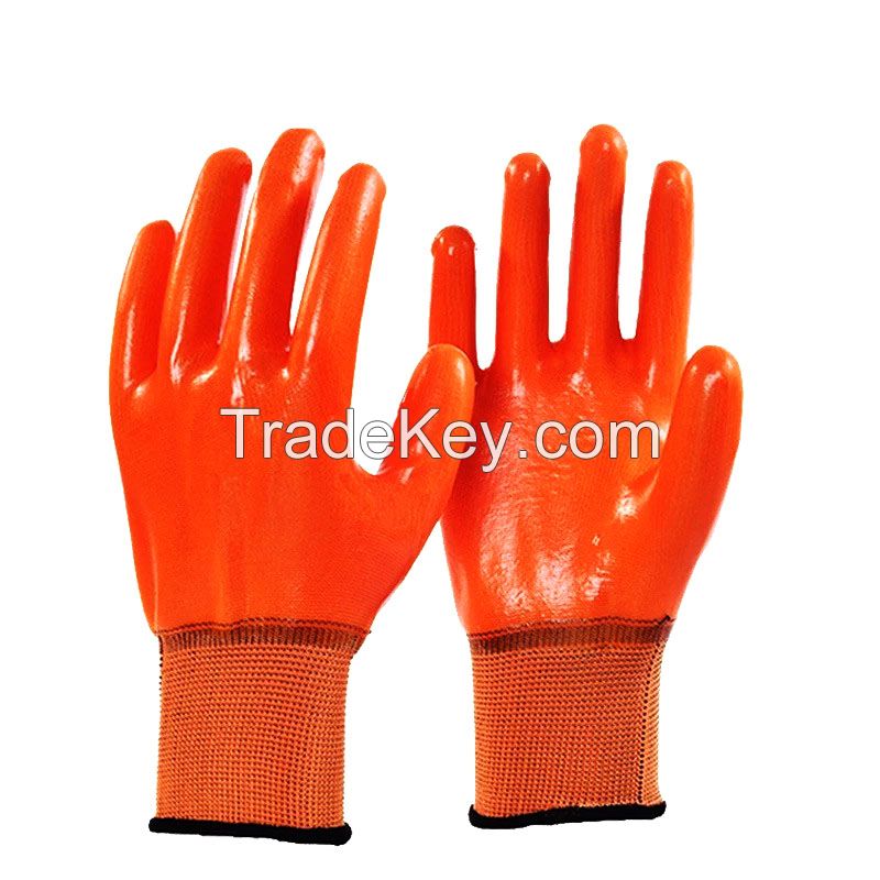 Good Quality Rubber Work Safety Guantes Wholesale Latex Coated Labor Hand Protection Gloves