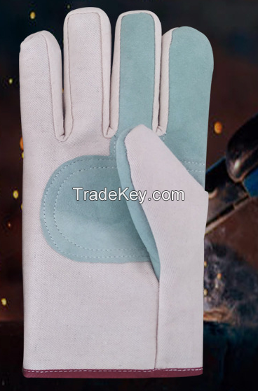 Wholesale Canvas Gloves Labor protection Double Thickness Repair Car Handling Electric Welding Safety protection Labor