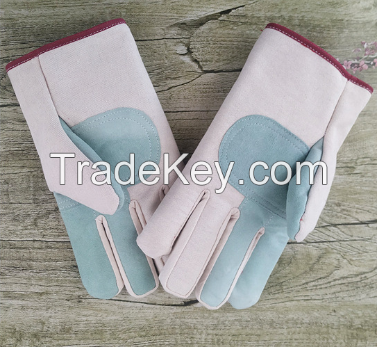 Wholesale Canvas Gloves Labor protection Double Thickness Repair Car Handling Electric Welding Safety protection Labor