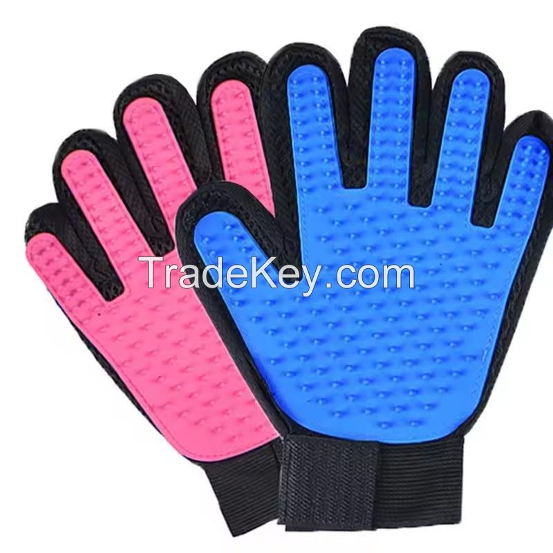 Cat and Dog Brushing Gloves for Removing Flea Flakes and Bathing Dogs Gloves for Cat Hair Brushing Accessories for Cat Hair Care