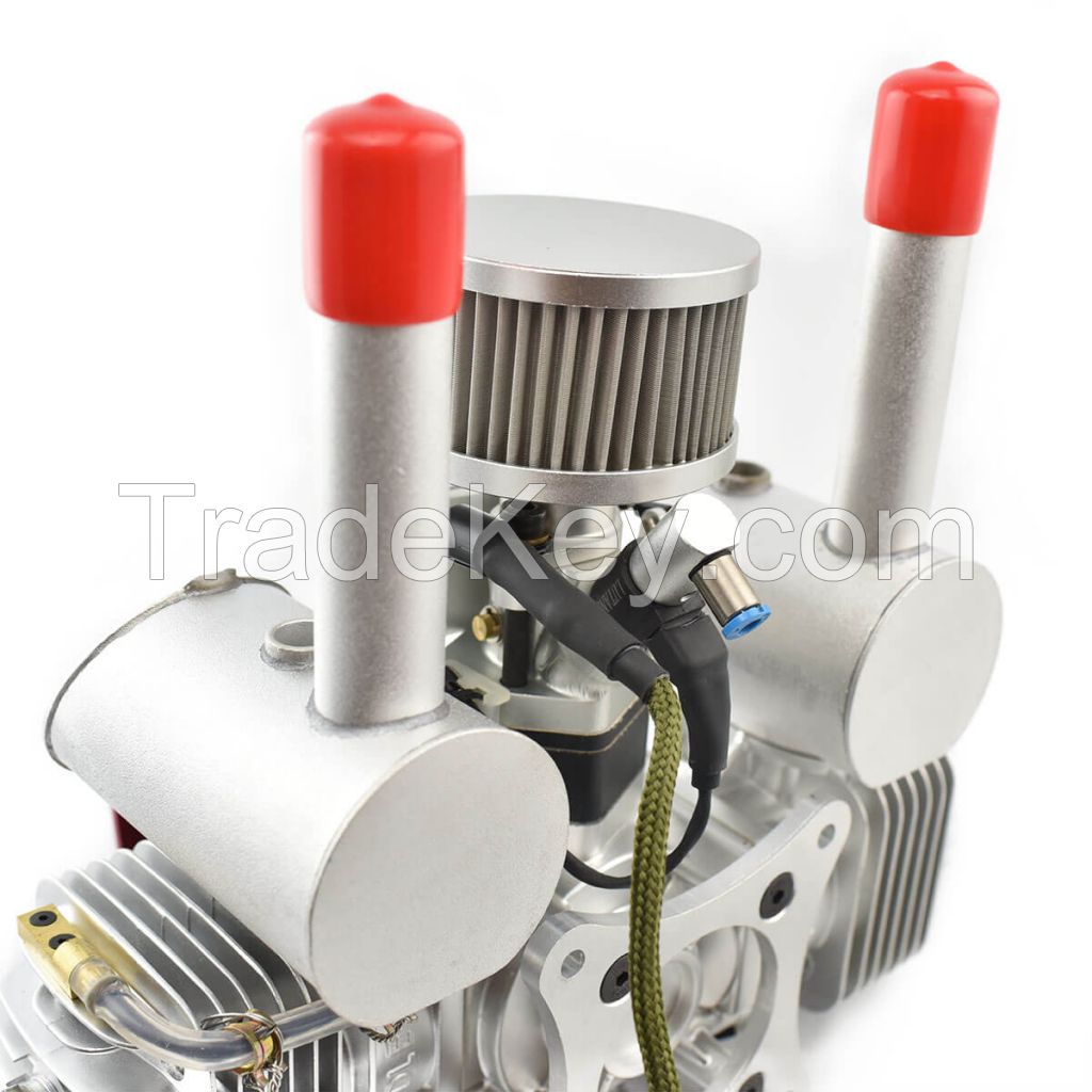 DLE60 EFI UAV Engine with Electric Starter-61cc Twin-Cylinder EFI Engine for Drones