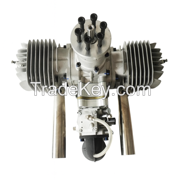 DE170 170cc Air-Cooled Twin-Cylinder 2-Stroke Engine