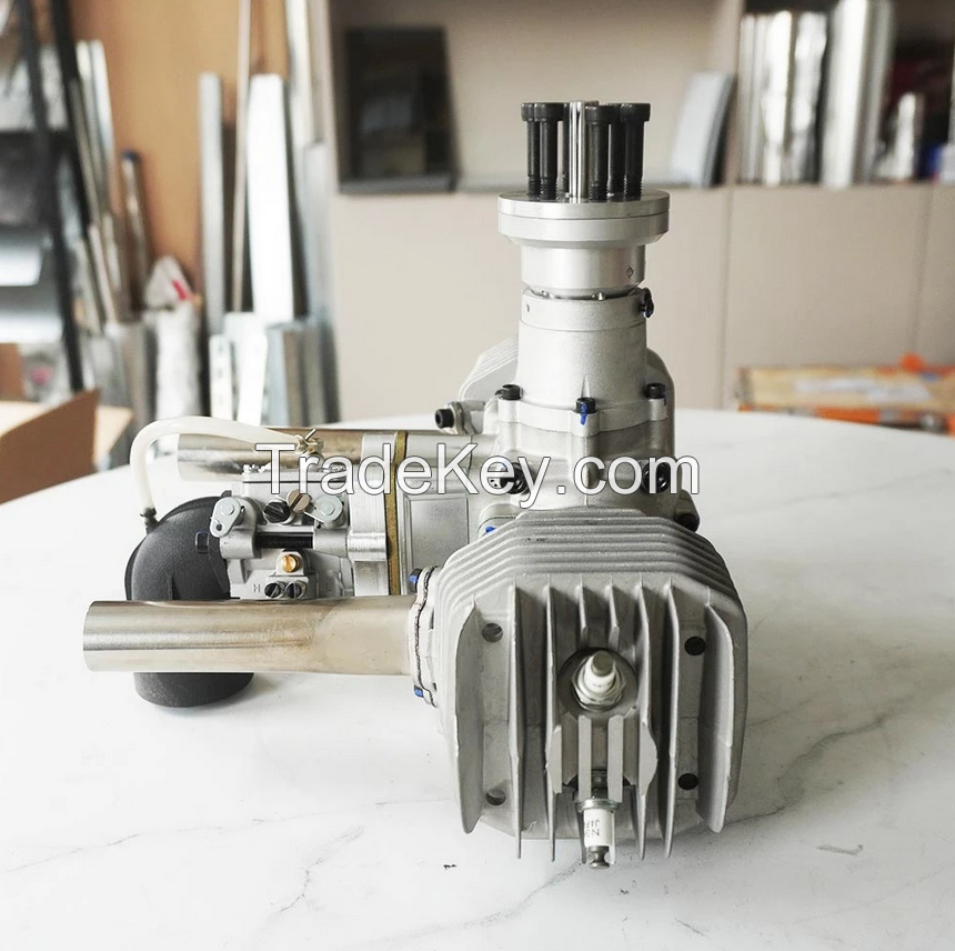 DE170 170cc Air-Cooled Twin-Cylinder 2-Stroke Engine