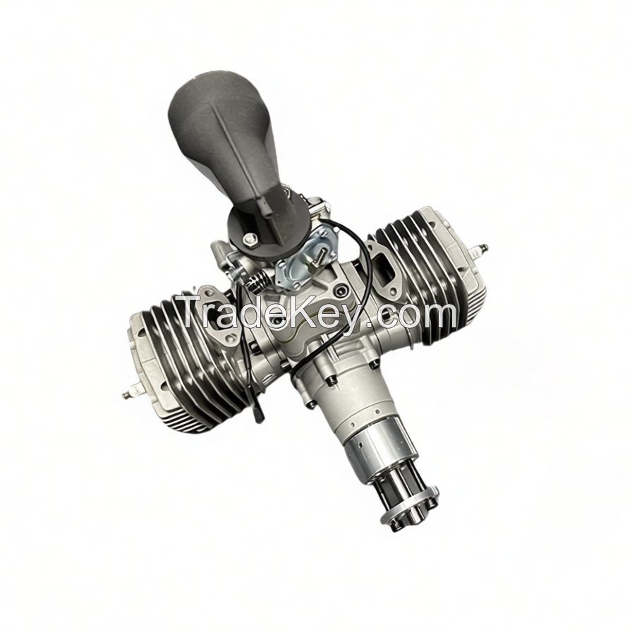 DE120 120cc Twin-Cylinder Air-cooled Gasoline Engine for Industrial UAVs