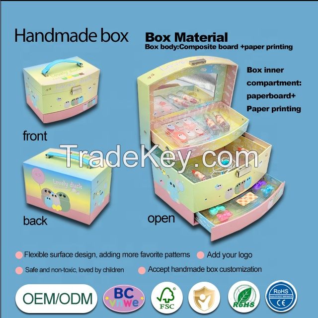 Factory OEM/ODM wholesale beauty children make up cosmetics set box