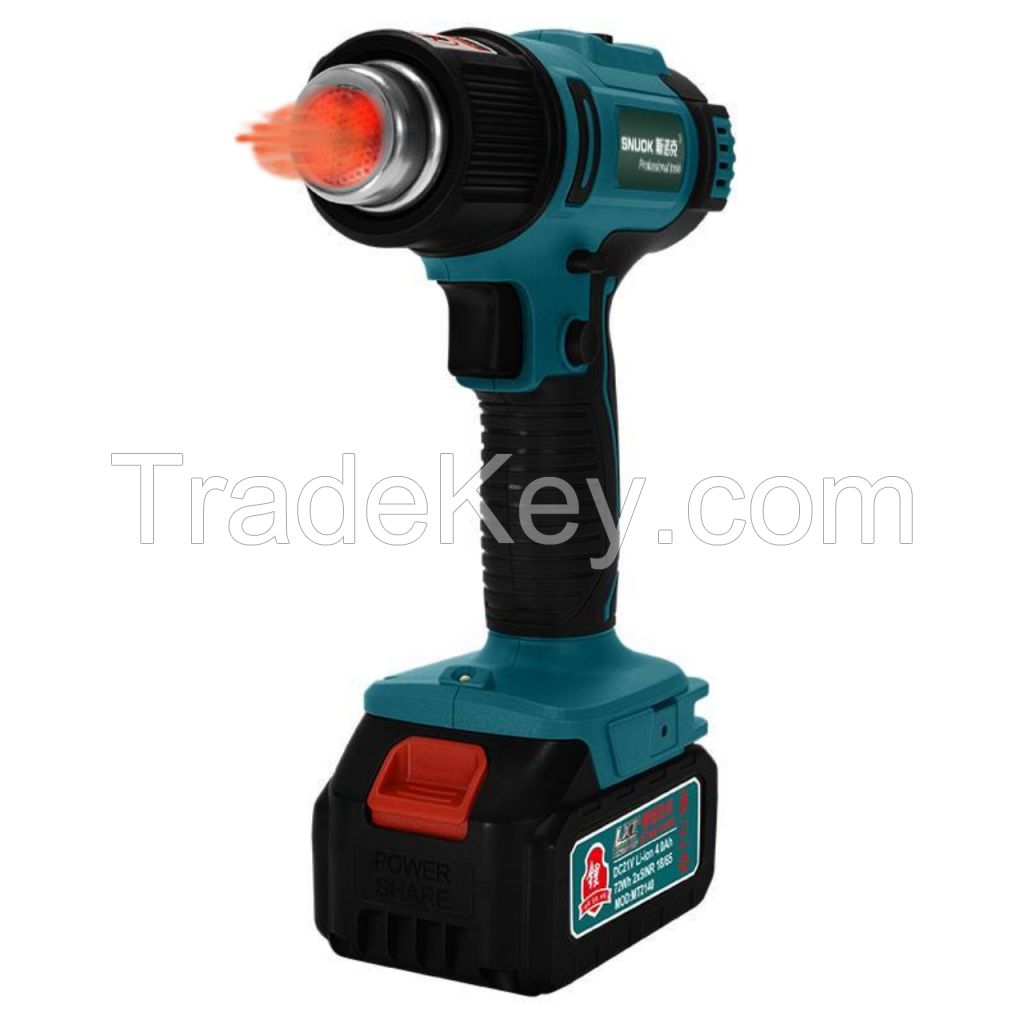 Professional 21V Portable Cordless Hot Air Gun with Duel Geat, Constant Temperature Lithium Heat Gun