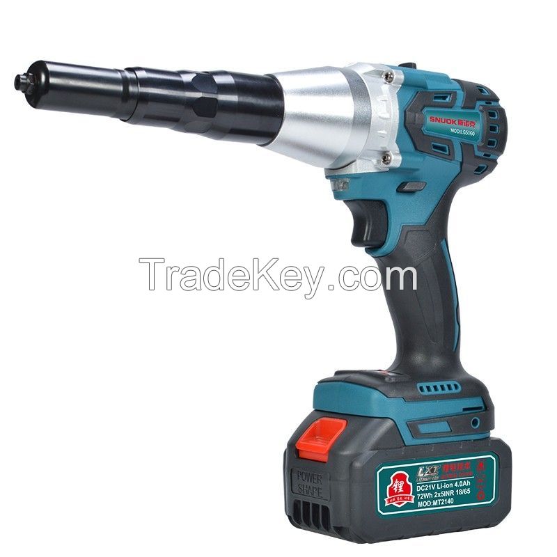 21V Rechargeable Battery Cordless Riveting Gun Electric Riveter Wireless Electric Rivet Gun