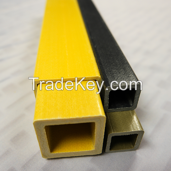 High-impact frp fiberglass pultrusion products square profile fiber glass reinforced plastic square tube