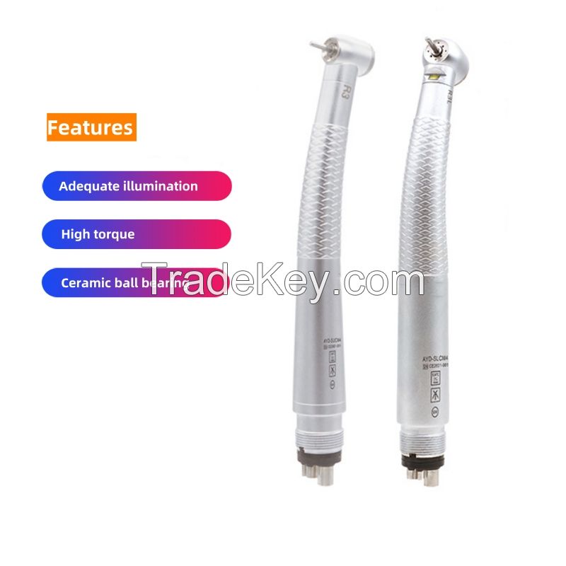 Push Button Type Turbine Dental High Speed Handpiece with LED Light