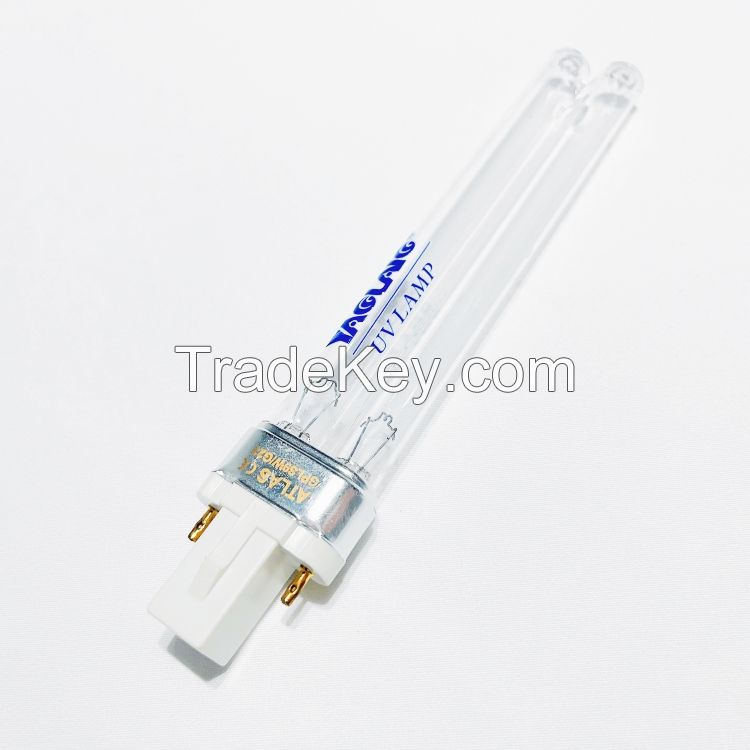 G23 compact uv lamp GPX5 uvc germicidal lamp 5w H shape 254nm quartz glass tube