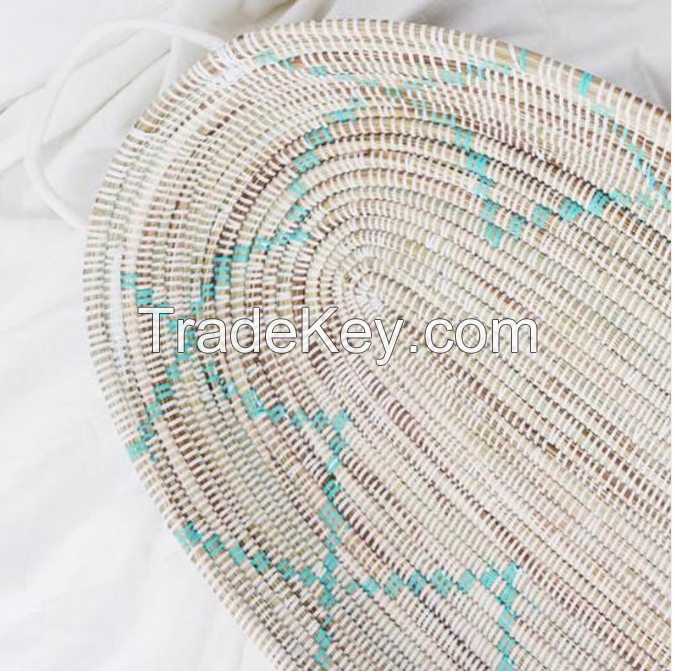 High Quality Seagrass Newborn Changing Bassinet With Secure Safety Belt Eco-Friendly Handwoven Made In Vietnam