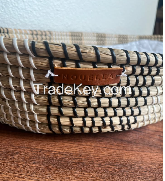 High Quality Boho Style Seagrass Baby Changing Basket For Children From Vietnam